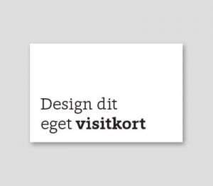 Design dit eget visitkort